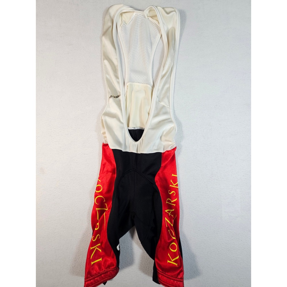 Vintage Louis Garneau Cycling Bib Shorts Black Red‎ White USA Mens S